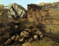 Roches effritées Réaliste peintre Gustave Courbet